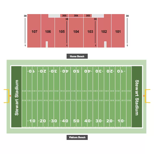 seating chart for Stewart Stadium - DCI - eventticketscenter.com