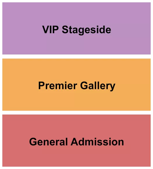 seating chart for Stocker Farms - GA/VIP Stageside/Premier Gallery - eventticketscenter.com