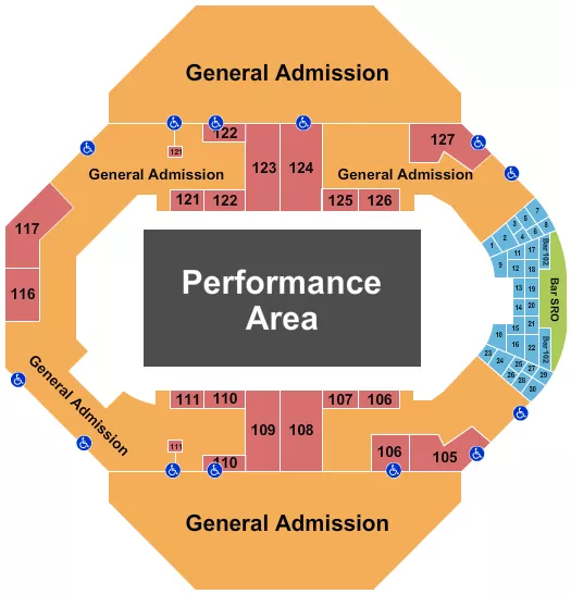 seating chart for Landon Arena At Stormont Vail Events Center - Blizzard Bash - eventticketscenter.com