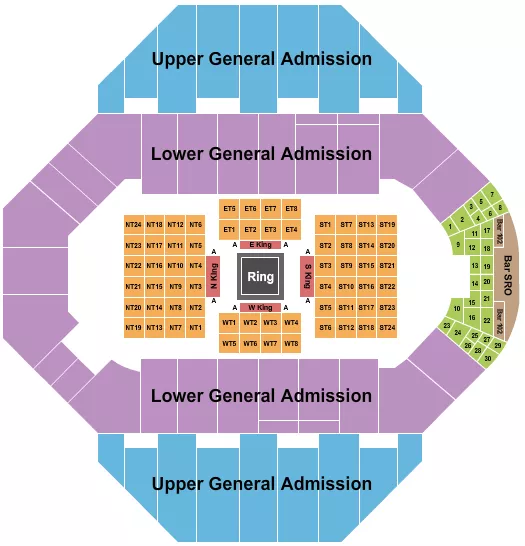 seating chart for Landon Arena At Stormont Vail Events Center - Rumble In Title Town - eventticketscenter.com