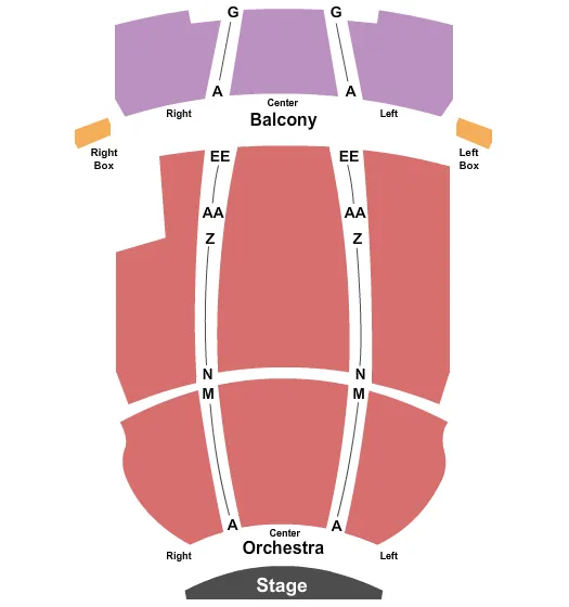 seating chart for Appell Center for the Performing Arts - End Stage - eventticketscenter.com