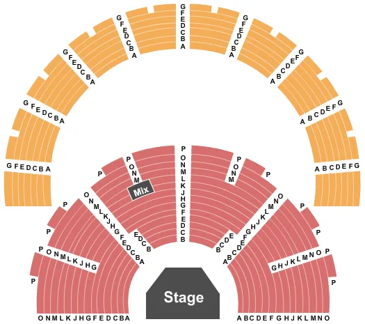 seating chart for Stratford Festival Theatre - End Stage - eventticketscenter.com