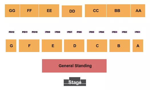 seating chart for Strathmore & District AG Society - Strathmore Stampede 2 - eventticketscenter.com