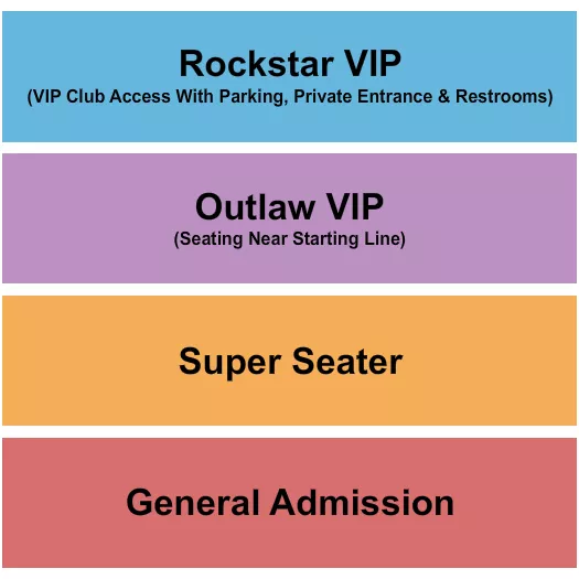 seating chart for Flying H Drag Strip - GA/VIP 2 - eventticketscenter.com