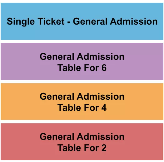 seating chart for Stress Factory Comedy Club - New Brunswick - GA & Tables 2/4/6 - eventticketscenter.com