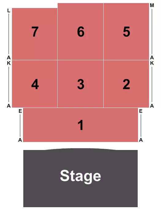 seating chart for Stride Bank Center Grand Ballroom - Endstage - eventticketscenter.com