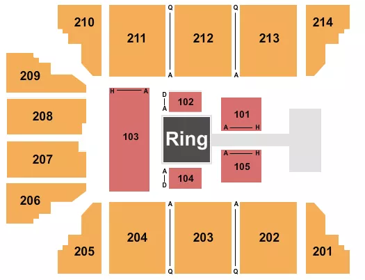 seating chart for Stride Bank Center - Wrestling - eventticketscenter.com
