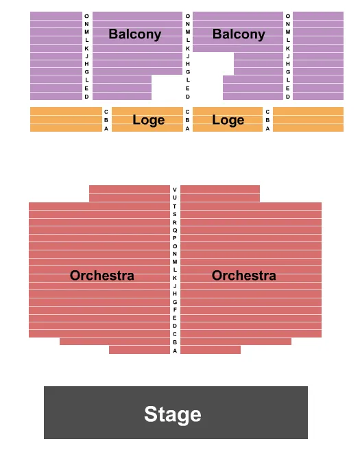 seating chart for Struthers Library Theatre - End Stage - eventticketscenter.com