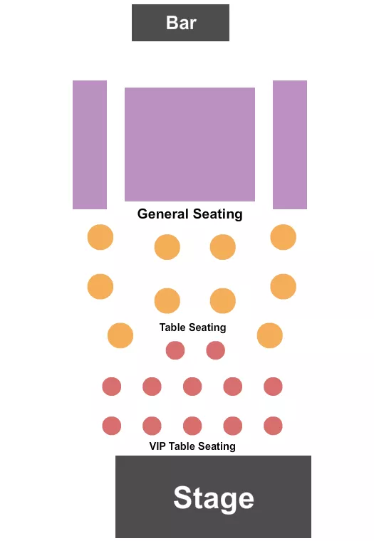 seating chart for Studio 105 at Sunset Center - Endstage - eventticketscenter.com