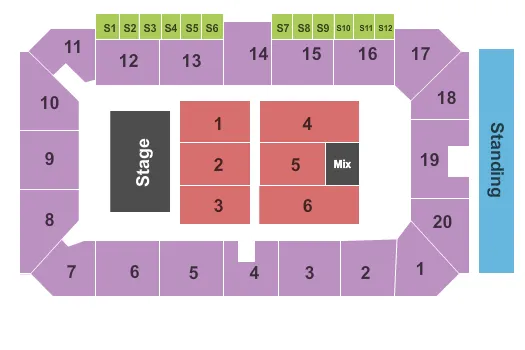 seating chart for Sudbury Arena - End Stage - eventticketscenter.com