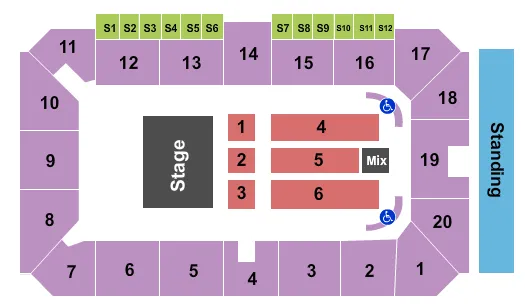 seating chart for Sudbury Arena - Foreigner - eventticketscenter.com