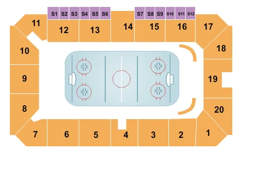 seating chart for Sudbury Arena - Hockey - eventticketscenter.com