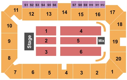 seating chart for Sudbury Arena - Jeff Dunham - eventticketscenter.com