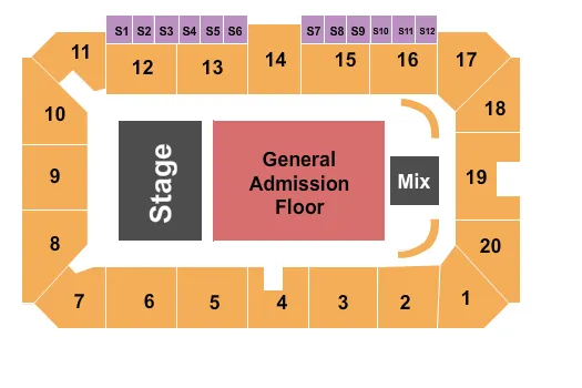 seating chart for Sudbury Arena - Offspring - eventticketscenter.com
