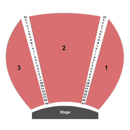 seating chart for Sugarloaf Mountain Amphitheatre - End Stage - eventticketscenter.com