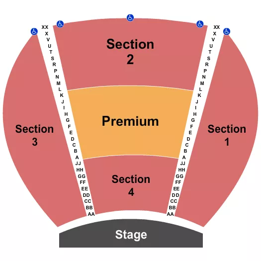 seating chart for Sugarloaf Mountain Amphitheatre - Endstage 1-4 with Premium - eventticketscenter.com