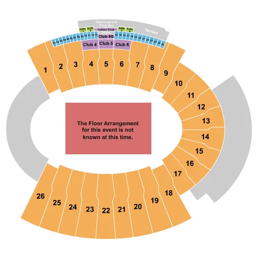 seating chart for Sun Bowl Stadium - Generic Floor - eventticketscenter.com