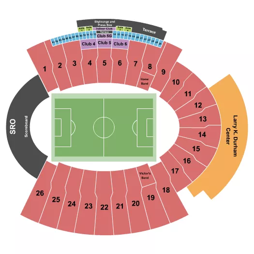 seating chart for Sun Bowl Stadium - Soccer - eventticketscenter.com