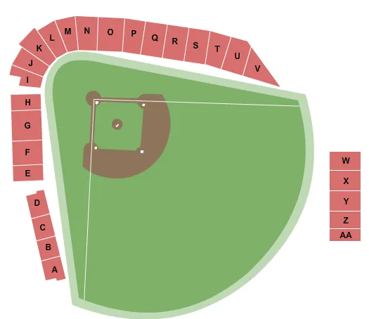 seating chart for Suplizio Field - Baseball - eventticketscenter.com