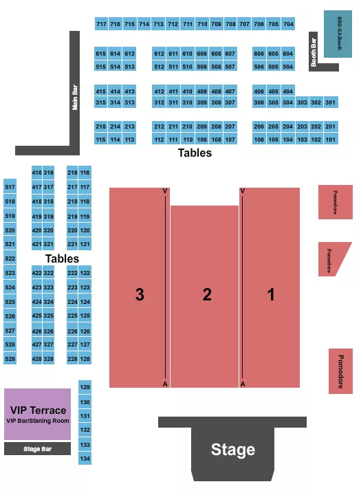 seating chart for Surf Ballroom - Endstage 2 - eventticketscenter.com