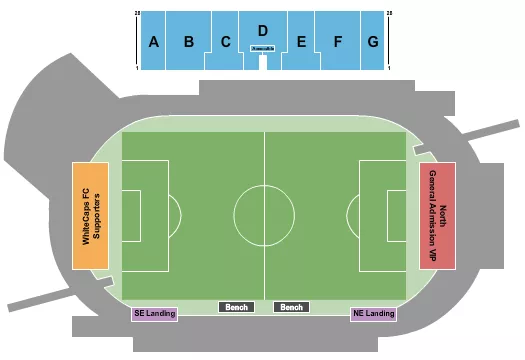 seating chart for Swangard Stadium - Soccer 3 - eventticketscenter.com