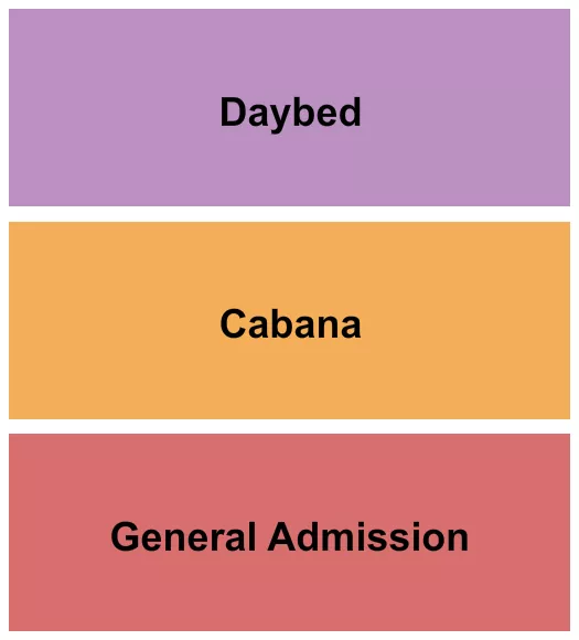 seating chart for Swim & Social Pool - GA/Cabana/Daybed - eventticketscenter.com