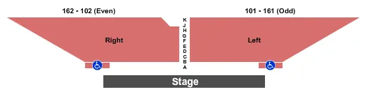 seating chart for Swyer Theatre At The Egg - Endstage - eventticketscenter.com