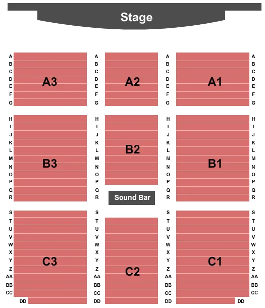 seating chart for Sycuan Casino - Endstage 2 - eventticketscenter.com