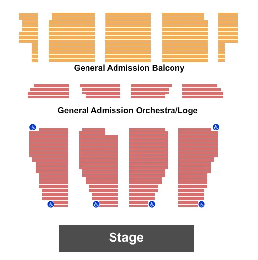 seating chart for Sydney Goldstein Theater - Endstage GA - eventticketscenter.com