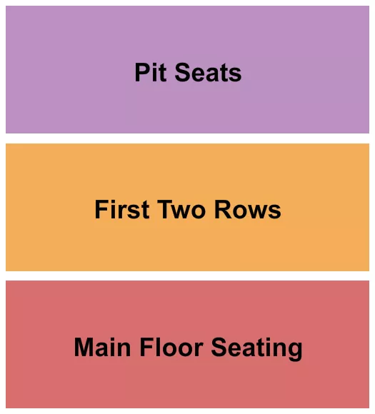 seating chart for Symphony Hall At DECC - Floor/First Two Rows/Pit - eventticketscenter.com