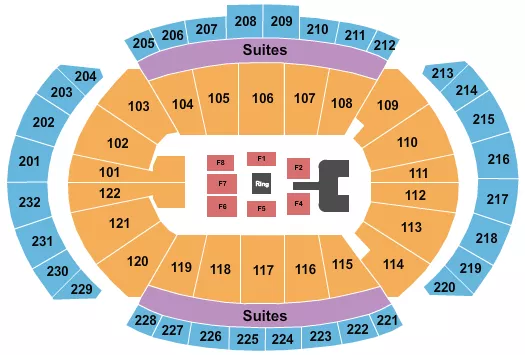 seating chart for T-Mobile Center - AEW - eventticketscenter.com