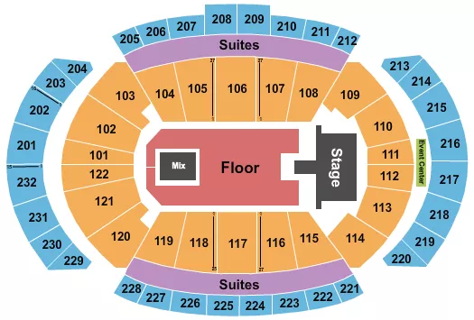 seating chart for T-Mobile Center - Bring Me The Horizon - eventticketscenter.com