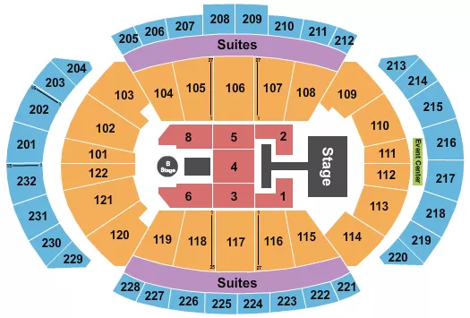 seating chart for T-Mobile Center - Disney Descendants - eventticketscenter.com
