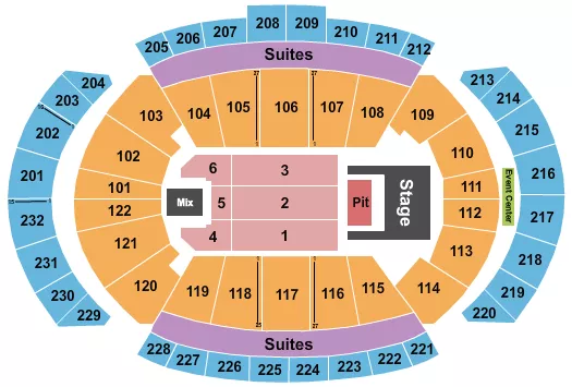 seating chart for T-Mobile Center - Doja Cat - eventticketscenter.com