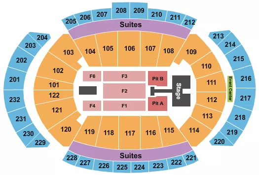 seating chart for T-Mobile Center - Kelsea Ballerini - eventticketscenter.com