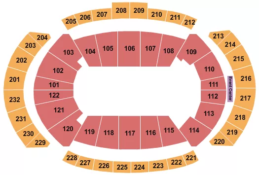 seating chart for T-Mobile Center - Monster Jam 2 - eventticketscenter.com