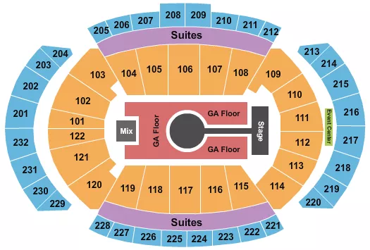 seating chart for T-Mobile Center - Rod Wave - eventticketscenter.com