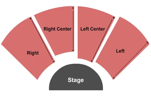 seating chart for Leo Rich Theater At Tucson Convention Center - End Stage - eventticketscenter.com