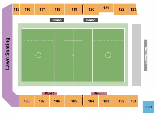 seating chart for TCO Stadium at Viking Lakes - Lacrosse - eventticketscenter.com