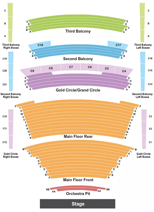 seating chart for TCU Place - Endstage GC - eventticketscenter.com