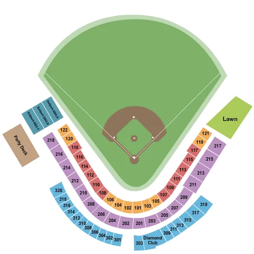 seating chart for TD Bank Ballpark - Baseball - eventticketscenter.com