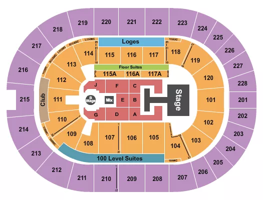 seating chart for TD Coliseum - Disney Descendants - eventticketscenter.com