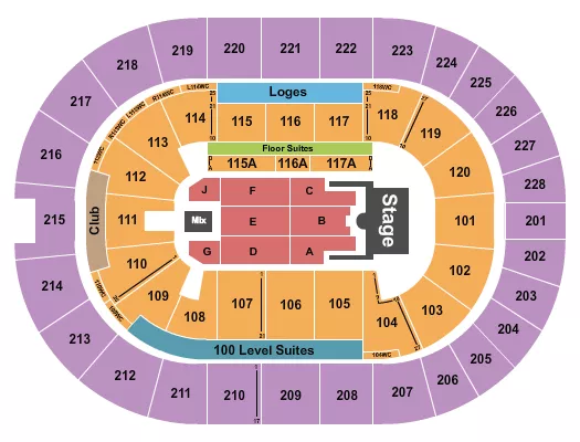 seating chart for TD Coliseum - Hilary Duff - eventticketscenter.com