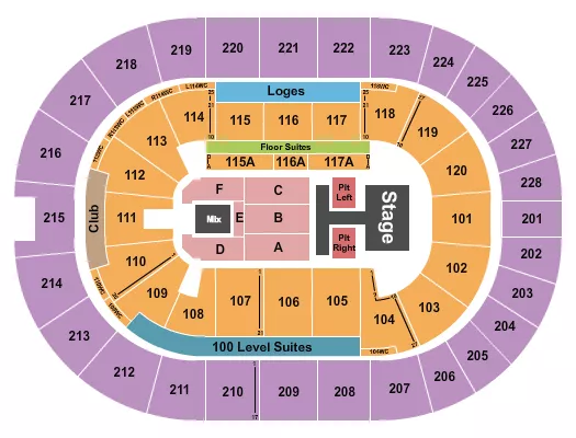 seating chart for TD Coliseum - Old Dominion - eventticketscenter.com