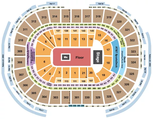seating chart for TD Garden - 1975 - eventticketscenter.com