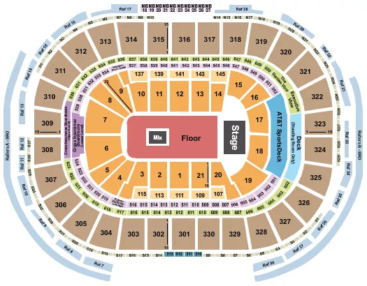 seating chart for TD Garden - 1975 - eventticketscenter.com