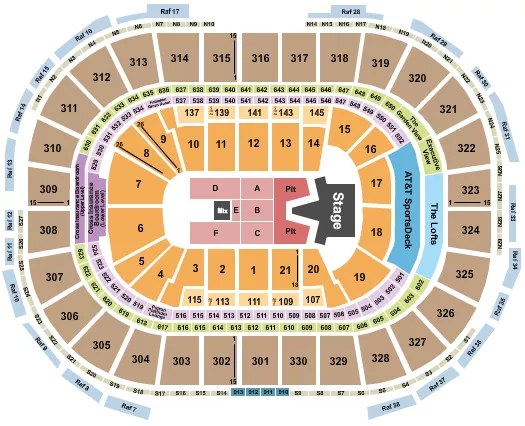 seating chart for TD Garden - AJR - eventticketscenter.com