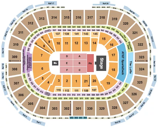 seating chart for TD Garden - Alan Jackson - eventticketscenter.com