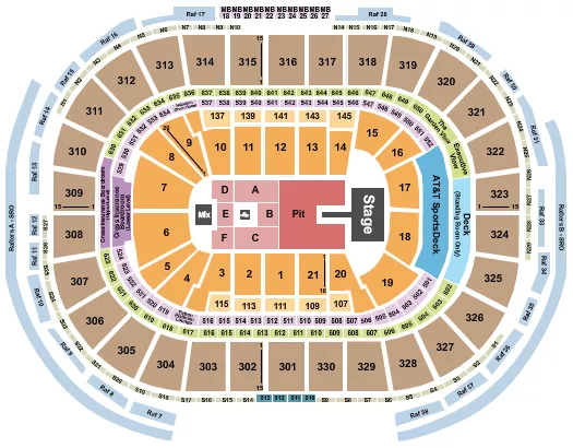 seating chart for TD Garden - Alex Warren - eventticketscenter.com