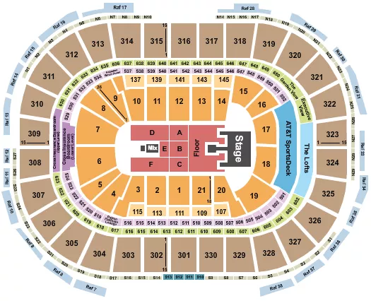 seating chart for TD Garden - Bailey Zimmerman - eventticketscenter.com